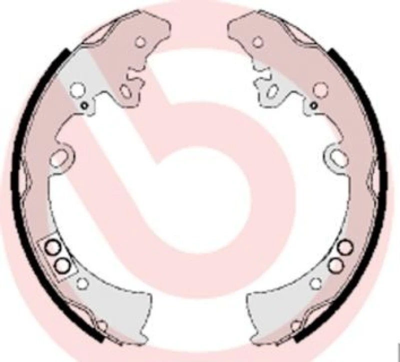 Image of BREMBO Brake Shoe Set BREMBO S 83 550