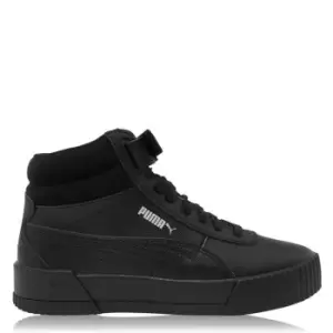 Image of Puma Carina High Tops Junior Girls - Black