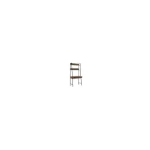 Image of TAD308 - Abbey Rustic Retro Ladder Bookcase Desk Shelving Shelf Unit 3 Tier