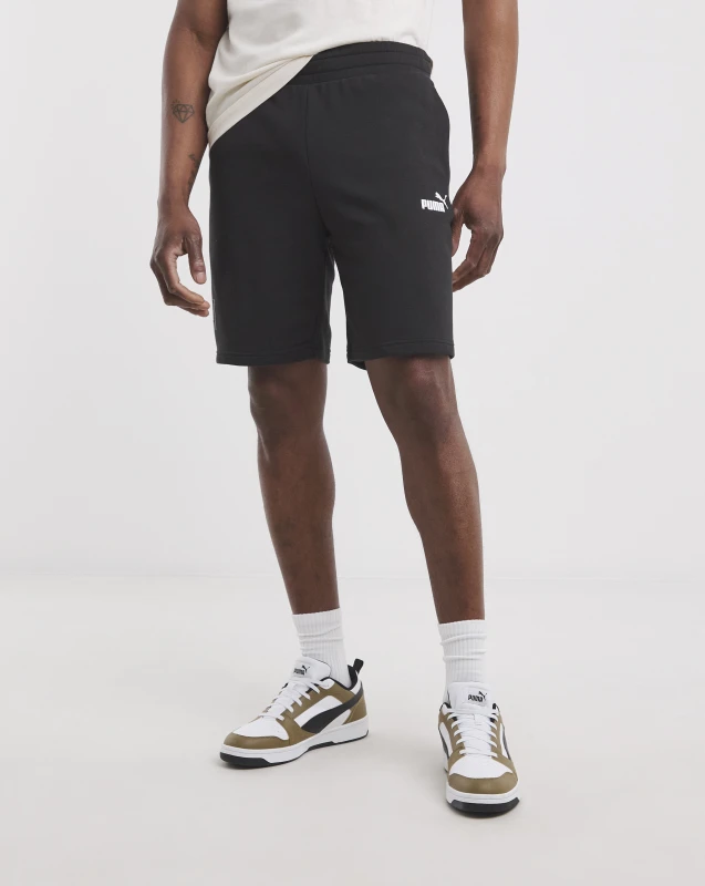 Image of Puma PUMA Sport Graphic 9 Shorts" Black - Puma - Size: S32 Black Male S32 PU05401