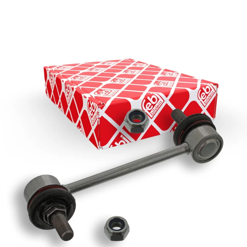 Image of FEBI BILSTEIN 24922 Anti-roll bar link OE Turbo NEW, Rear Axle Right Steel Link Stabiliser (3229)
