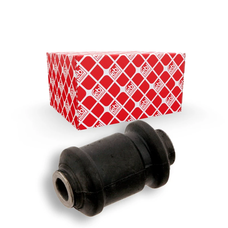 Image of FEBI BILSTEIN 29644 Arm Bushes Front Axle, Rubber-Metal Mount Elastomer Control Arm-/Trailing Arm Bush (251)