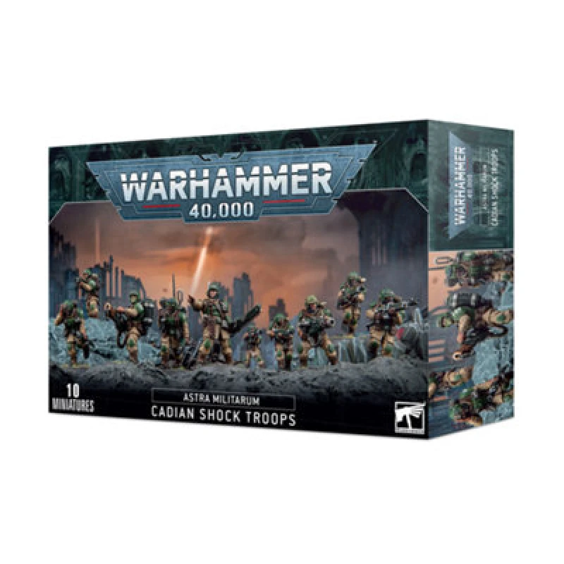 Image of Games Workshop Astra Militarum: Cadian Shock Troops 9Th Edition - Brand New And Sealed