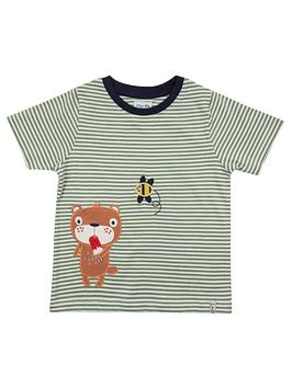Image of Lilly and Sid Regular Fit T-Shirt - Green Male 0 - 3 Months