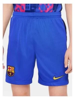 Image of Nike Youth Barcelona 21/22 Third Shorts, Blue, Size S