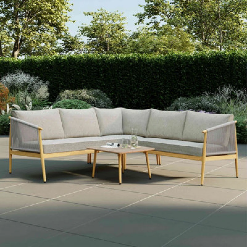 Image of Charles Bentley Almada 4-5 Seater Corner Lounge Set