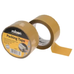 Image of Rolson 60388 Brown Parcel Tape 50mm