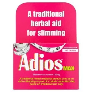 Image of Adios Max Fucus Dry Extract 120mg x100