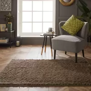 Image of Larissa 100x150cm Shaggy Chocolate Rug