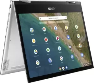 image of Asus Flip CM3200MT 12" 2 in 1 Chromebook - MediaTek MT8192, 128GB eMMC, Grey, Silver/Grey