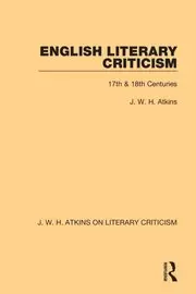 Image of English Literary Criticism 17th & 18th Centuries