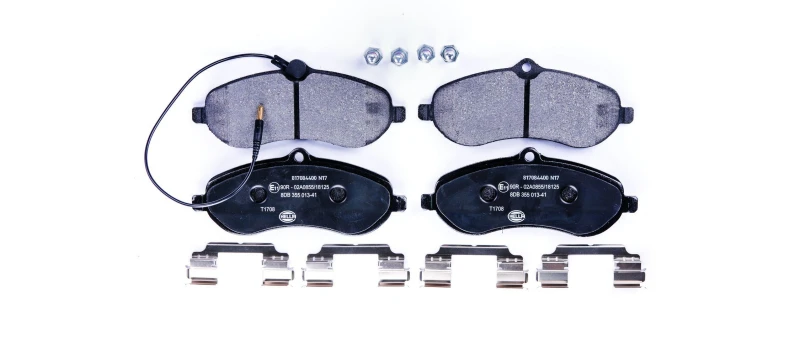 Image of HELLA Brake pad set HELLA 8DB 355 013-411