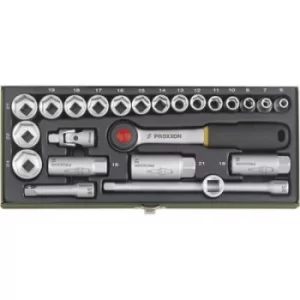 Image of Proxxon Industrial Bit set Metric 3/8 (10 mm) 24 Piece 23110