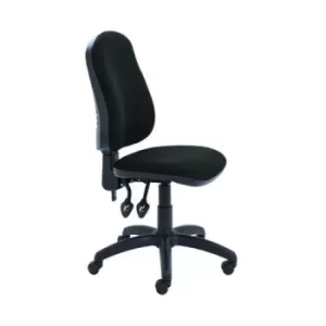 Image of First Calypso Operator Chair 640x640x985-1175mm 2 Lever Upholstered Black KF90958