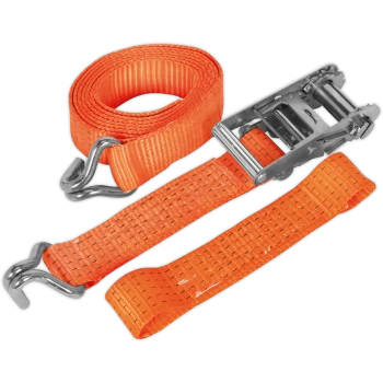 Image of Sealey Ratchet Tie Down Strap for Car Transporters 50mm 3m 2500kg