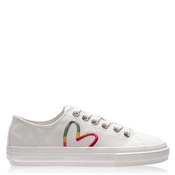 Image of Paul Smith Kinsey Canvas Trainer Ladies - White
