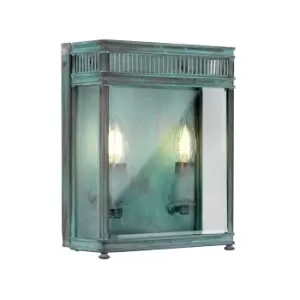 Image of Holborn Outdoor Wall Lantern Verdigris, IP44