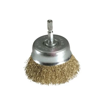 Image of Wire Brush - Cup Type With Quick Chuck End - 75mm - 3147 - Laser