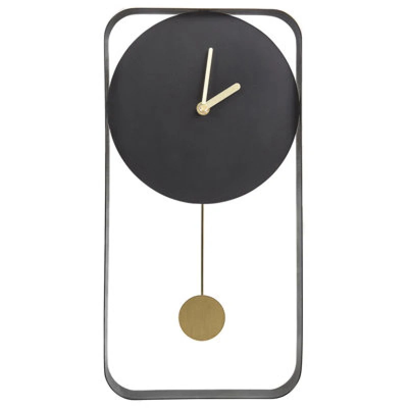 Image of Beliani Wall Clock Servoz 21cm Metal Black