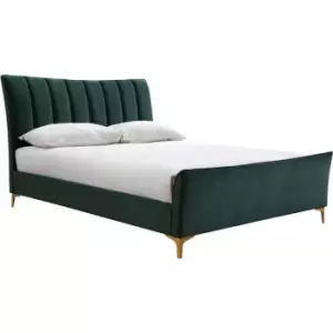 image of 150cm Clover Fabric Bed Green