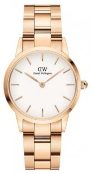 Image of Daniel Wellington Iconic Link 36mm Rose Gold PVD Bracelet Watch