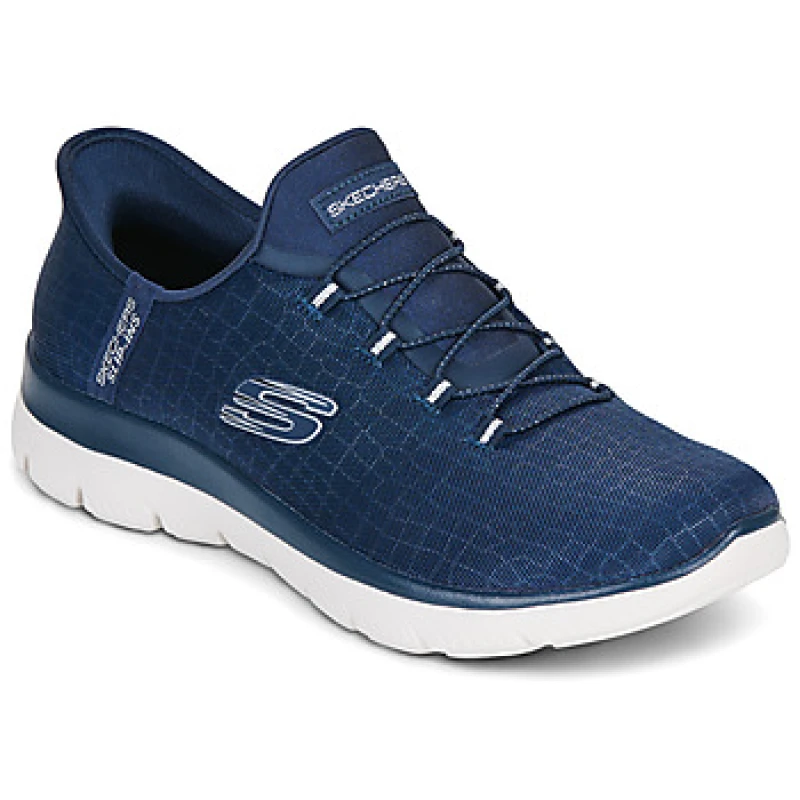 Image of Skechers Slip-ins Summits Classy Night Runners Womens - Blue Blue 4