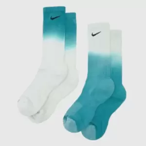 Image of Nike Blue Everyday Socks 2 Pack