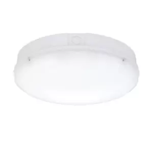 Image of Forca Cct Integrated LED Outdoor & Step Dimming Flush Light Gloss White, Opal IP65
