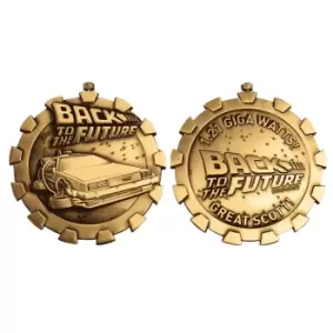 image of Back To The Future Limited Edition Medallion (Antique Gold) - ZBOX Exclusive