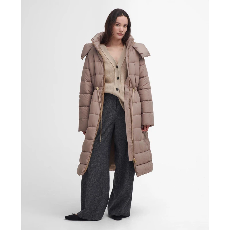 Image of Barbour Mannue Puffer Jacket - Beige Beige 14