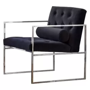 Image of Crossland Grove Bordeaux Armchair Jet Velvet