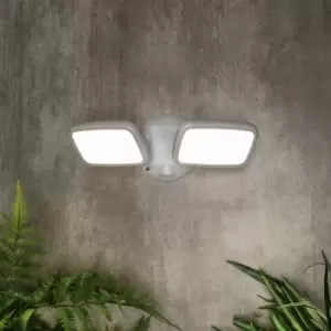 Image of Zinc LYNN LED Twin Security Spotlight 20W Cool White in White