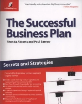 Image of The Successful Business Plan by Rhonda Abrams Paperback