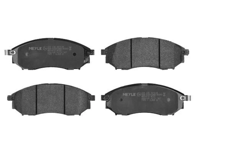 Image of MEYLE 025 236 9816/W Brake pad set Front Axle, with acoustic wear warning, Original Quality, with anti-squeak plate Brake Pad Set,disc brake (402)
