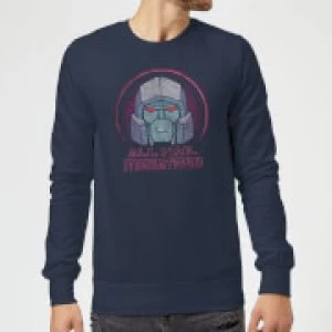 Image of Transformers All Hail Megatron Sweatshirt - Navy - 4XL