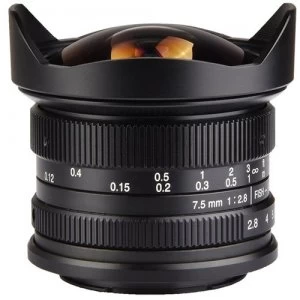 image of 7artisans Photoelectric 7.5mm f2.8 Lens for Fuji FX Mount Black