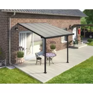 Image of Palram - Canopia Feria Patio Cover 3X3.05 Grey Clear