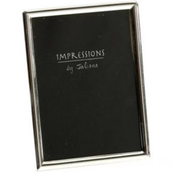 image of 2.5" x 3.5" - Impressions Silver Plated Thin Photo Frame