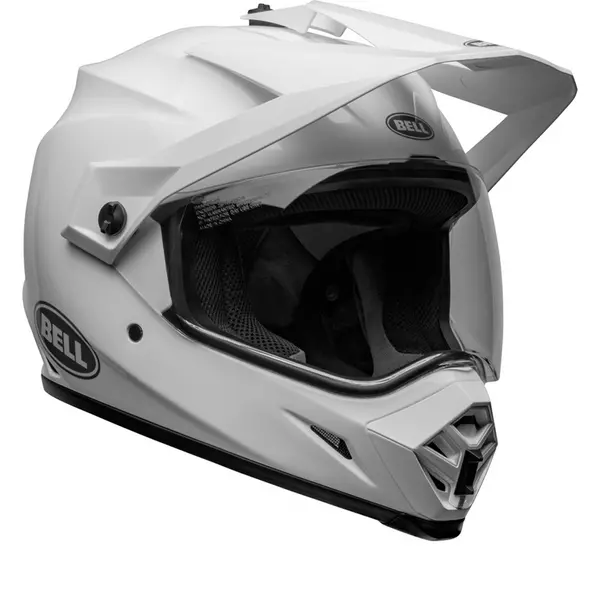 Image of Bell MX-9 Adventure MIPS Solid White Adventure Helmet Size XL