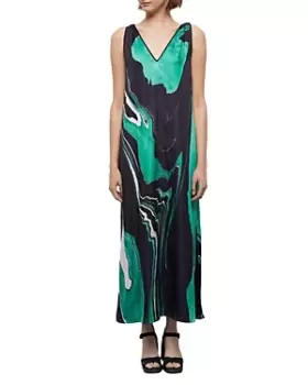 The Kooples Green Marble Maxi Dress