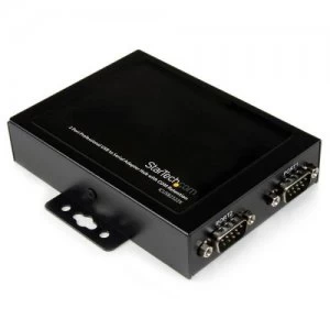 image of 2PT Wall Mount USB to Serial Adapter Hub