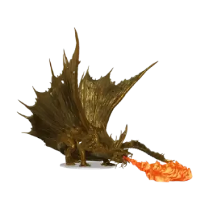 Image of Adult Gold Dragon Premium Figure: D&D Icons of the Realms
