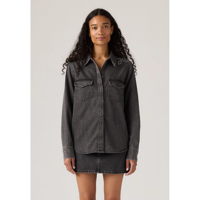 Image of Levis Essential Western Shirt Bejewled Western Women L;M;S;XS