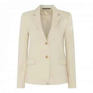 Image of Gant Linen Blazer - 34 PUTTY