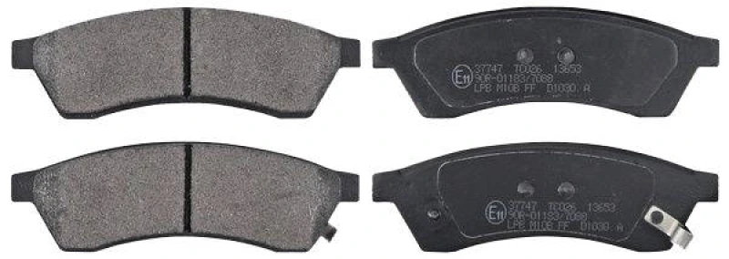 Image of A.B.S. 37747 Brake pad set with acoustic wear warning Brake Pad Set,disc brake (402)