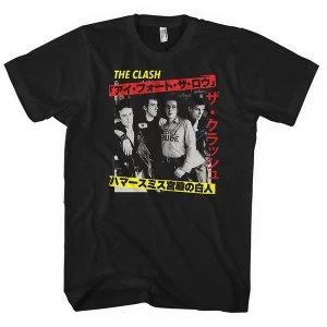 Image of The Clash - Kanji Mens Large T-Shirt - Black