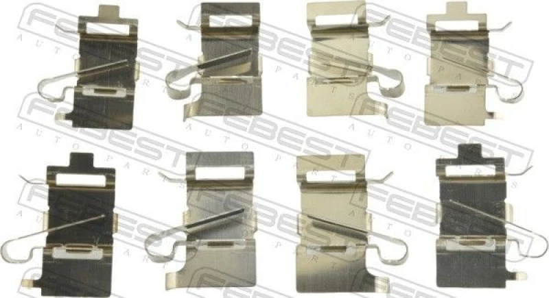 Image of FEBEST Brake pad fitting kit FEBEST 0103-GSV70F
