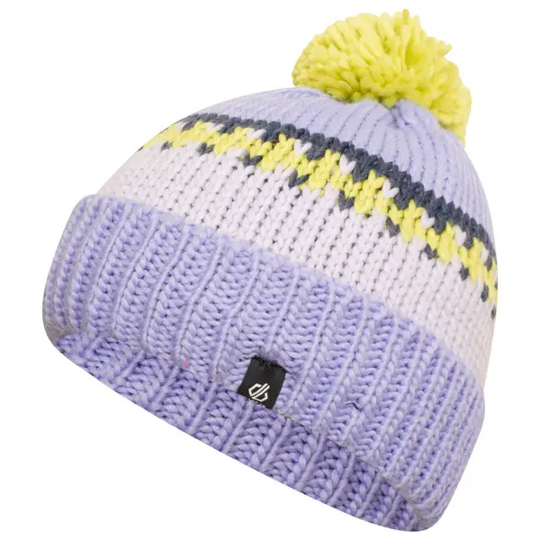 image of Dare 2B Girls Boffin II Fleece Lined Pom Pom Beanie Hat 11-13 Years