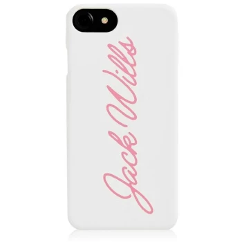 Image of Jack Wills Flint Script Graphic iPhone 6/6S/7/8 Case - White