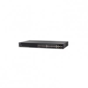 image of Cisco SG550X-24P-K9 Managed L3 Gigabit Ethernet (10/100/1000) Black 1U Power over Ethernet (PoE)